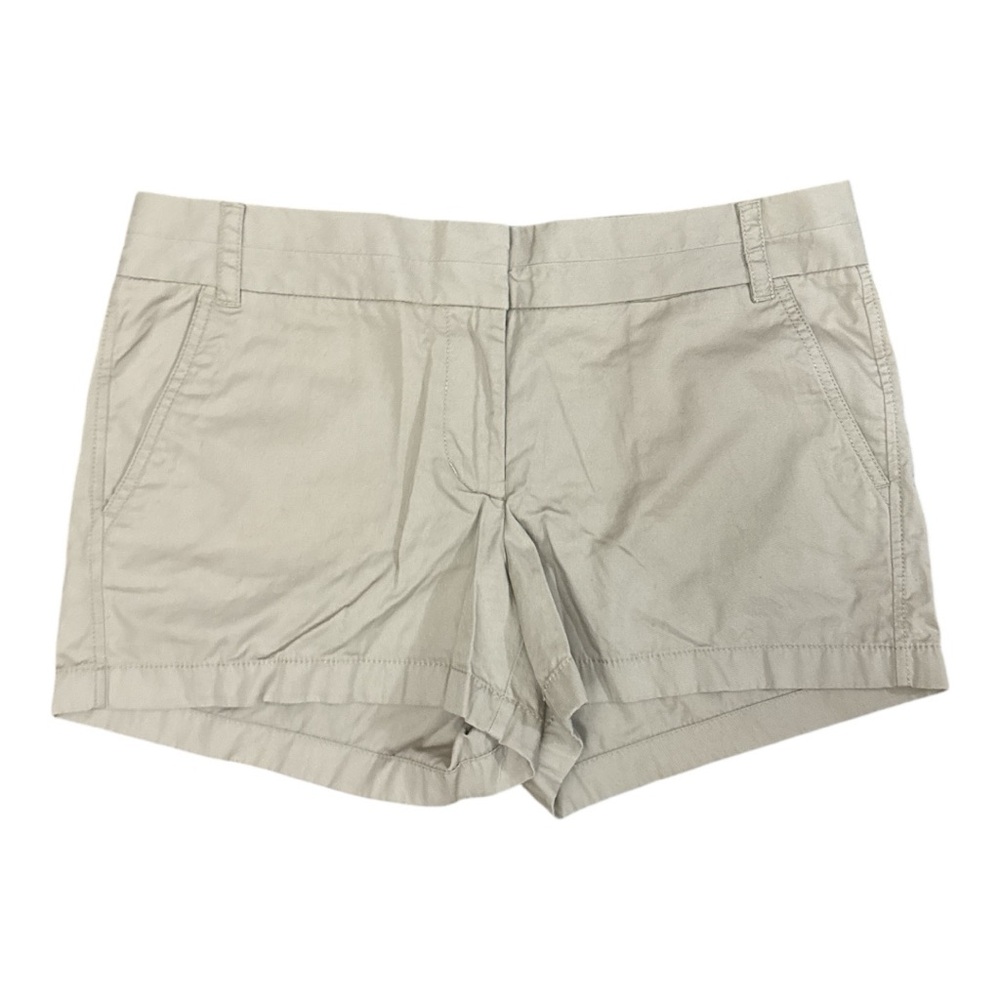 J. CREW Ladies 100% Cotton Chino Broken-In Tan Shorts Size 10